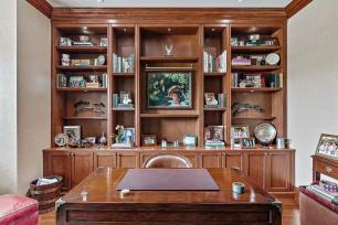Custom home office built-ins by Schrapper's Fine Cabinetry
