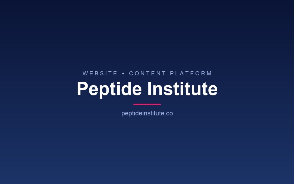 Peptide Institute website